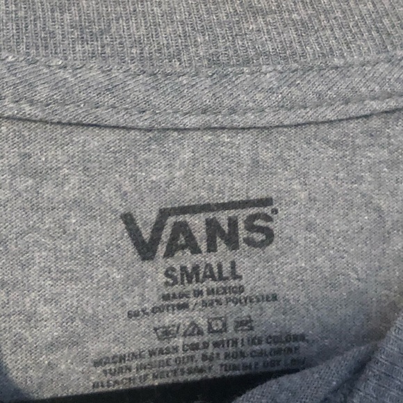 Vans Off The Wall Gray Tee - Picture 3 of 4